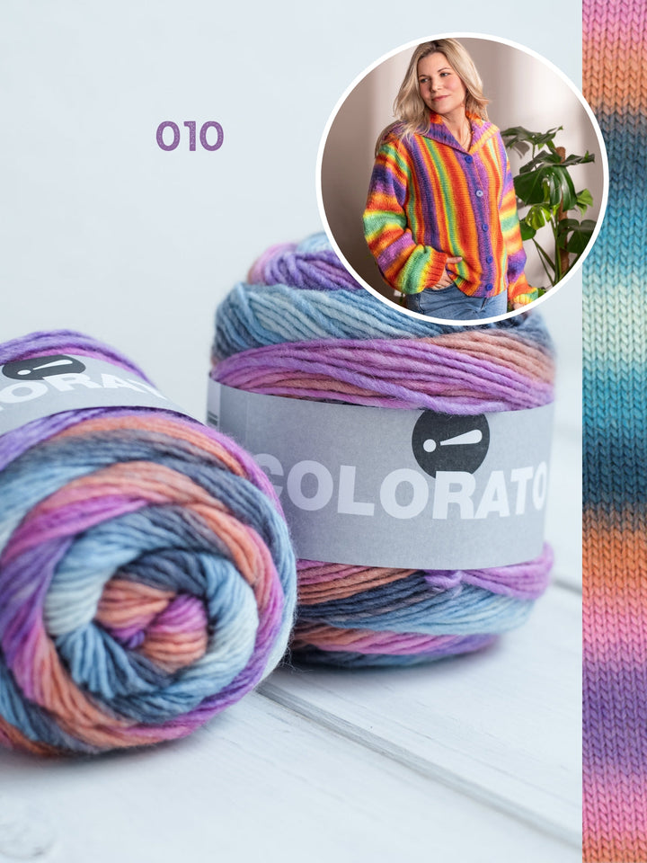 Strickpaket Colorato Jacke