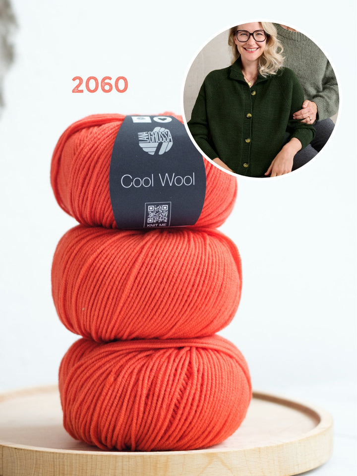 Strickpaket Classy Raglan Jacket - Cool Wool