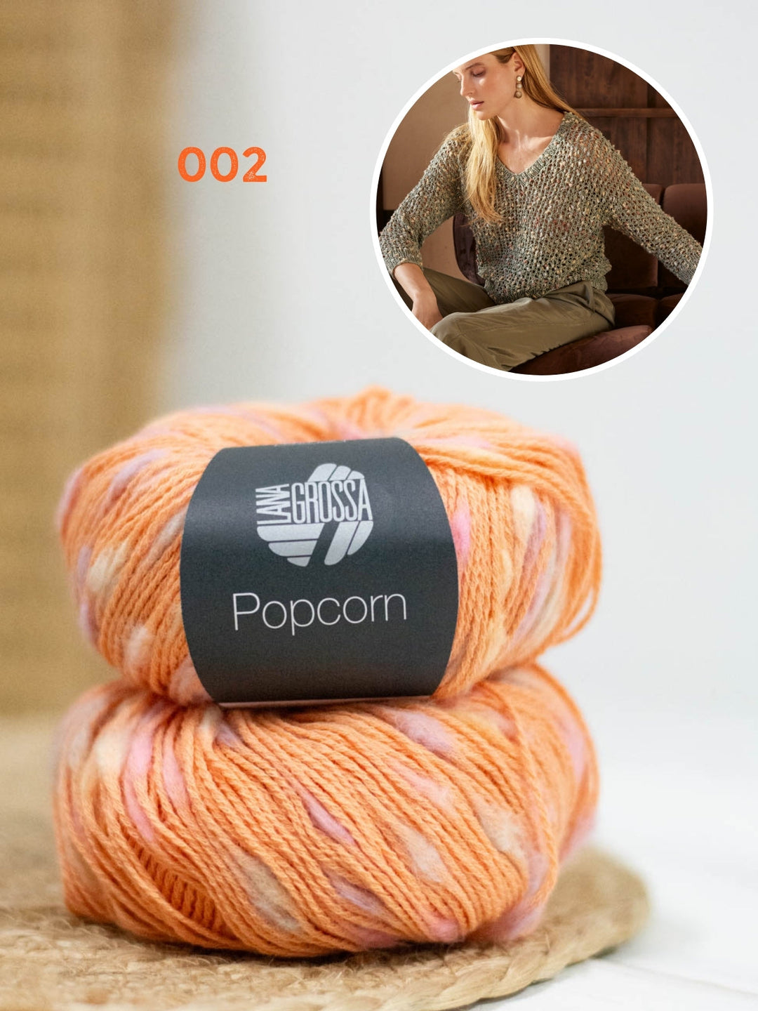 Strickpaket Popcorn Pullover Top Down