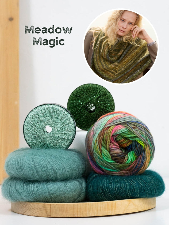 Strickpaket Colorissimo Silkhair Glamour Dreieckstuch