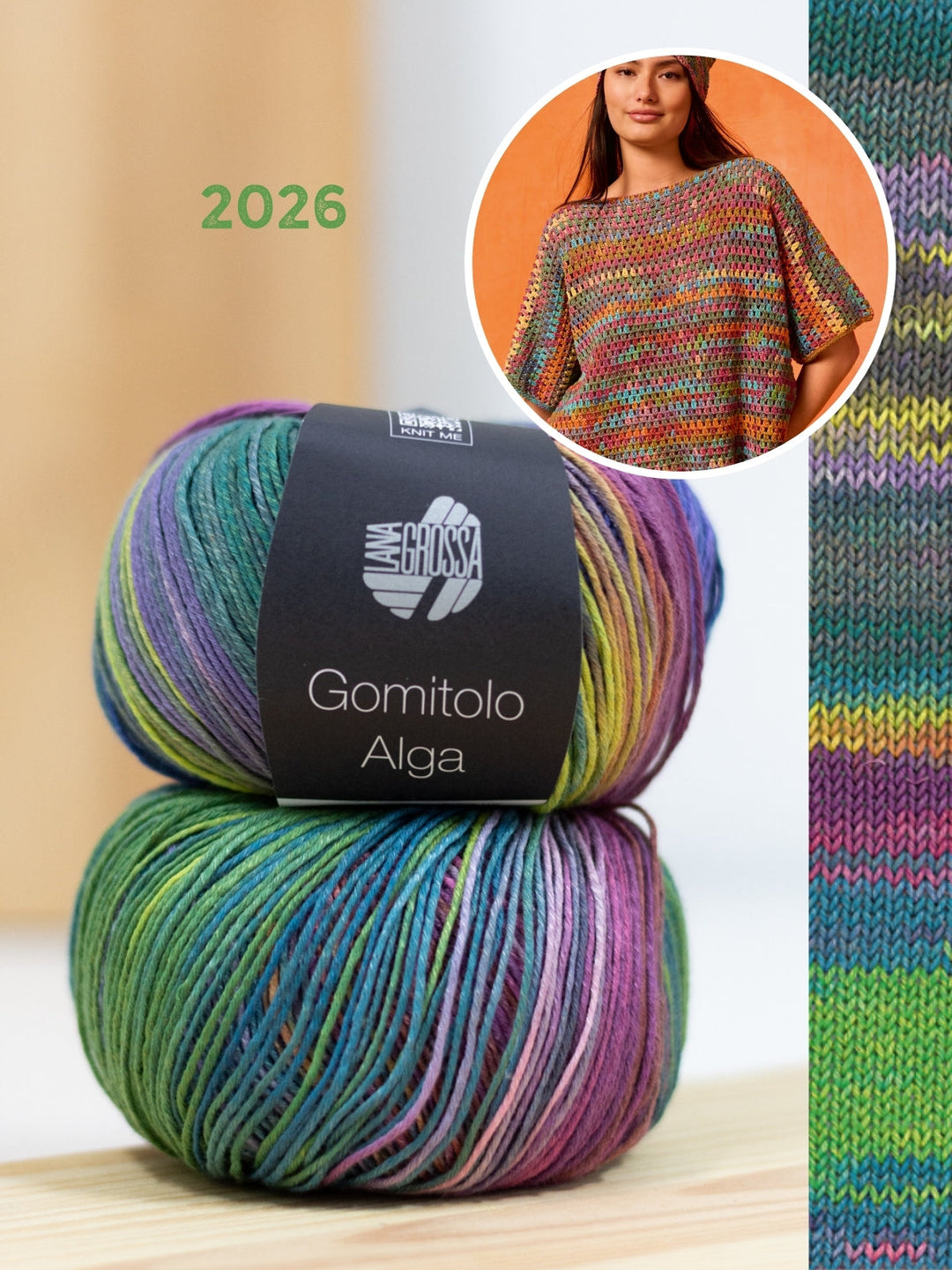 Häkelpaket Gomitolo Alga Shirt