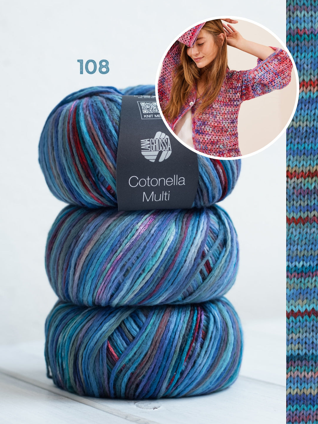 Häkelpaket Cotonella Multi Jacke