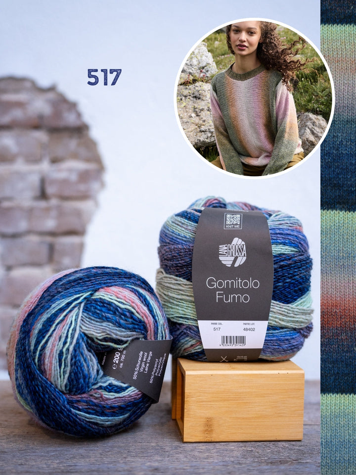 Strickpaket Gomitolo Fumo Pullover