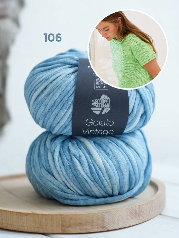 Strickpaket Gelato Vintage Kurzarmpulli
