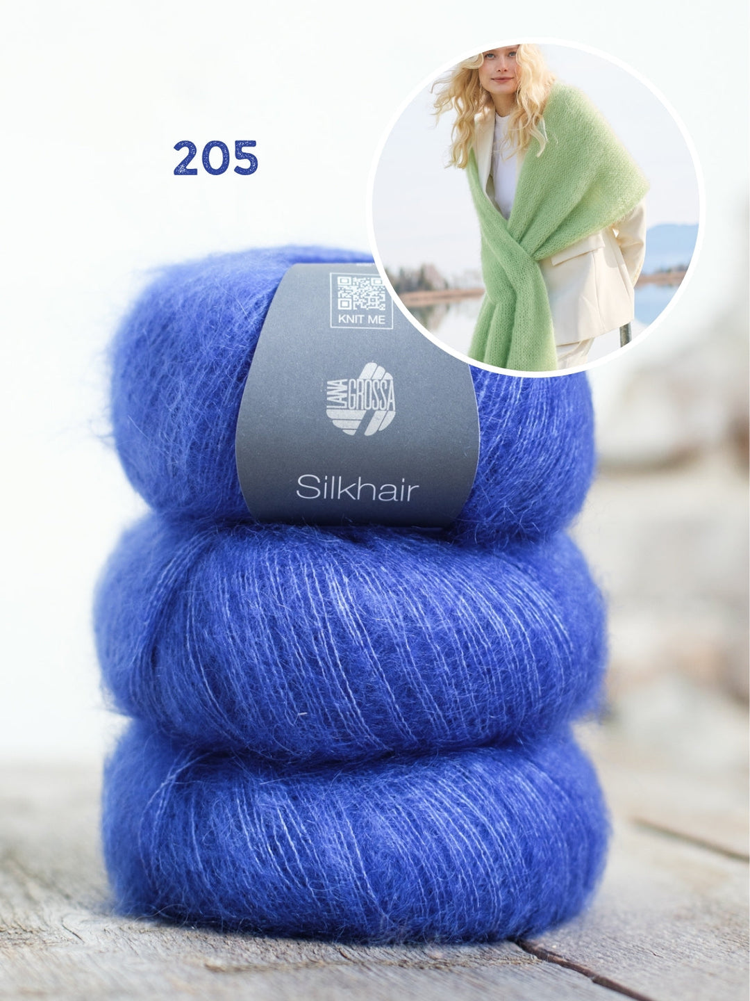 Strickpaket Silkhair Schal