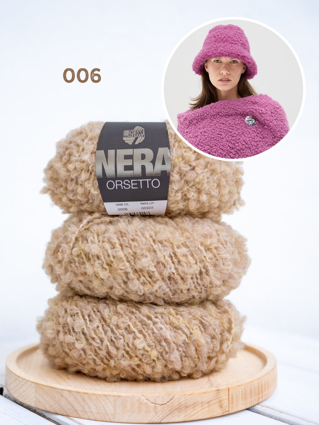 Strickpaket Orsetto Mütze + Poncho