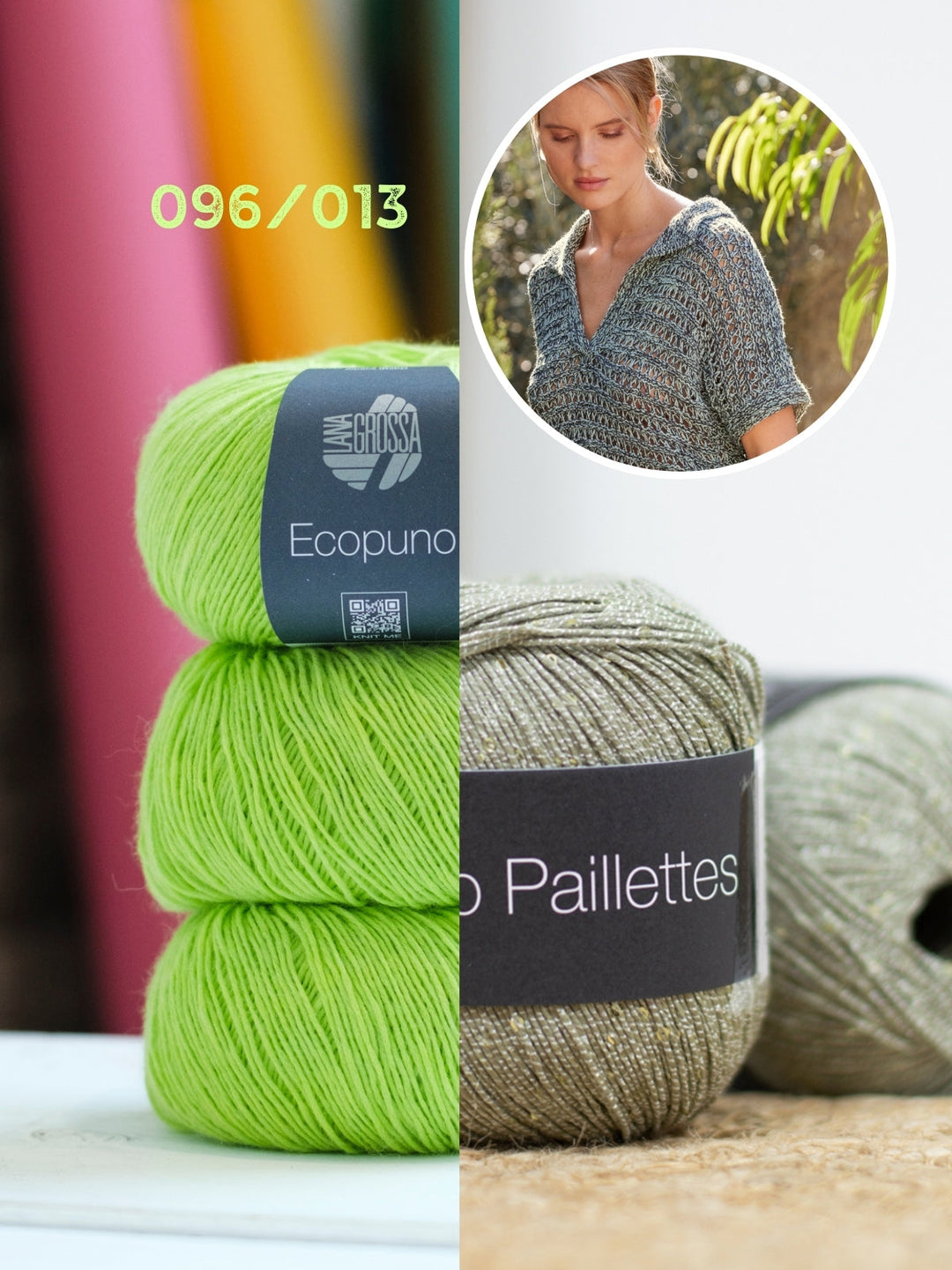 Strickpaket Ecopuno Filo Paillettes Shirt