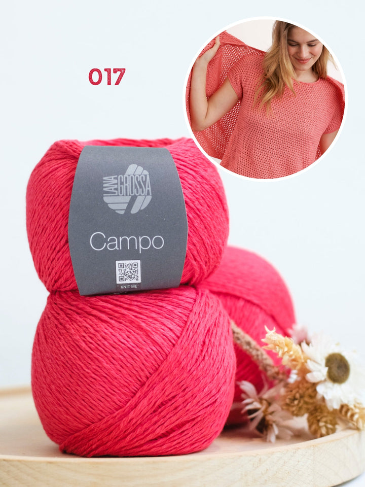 Strickpaket Campo Shirt im Reismuster