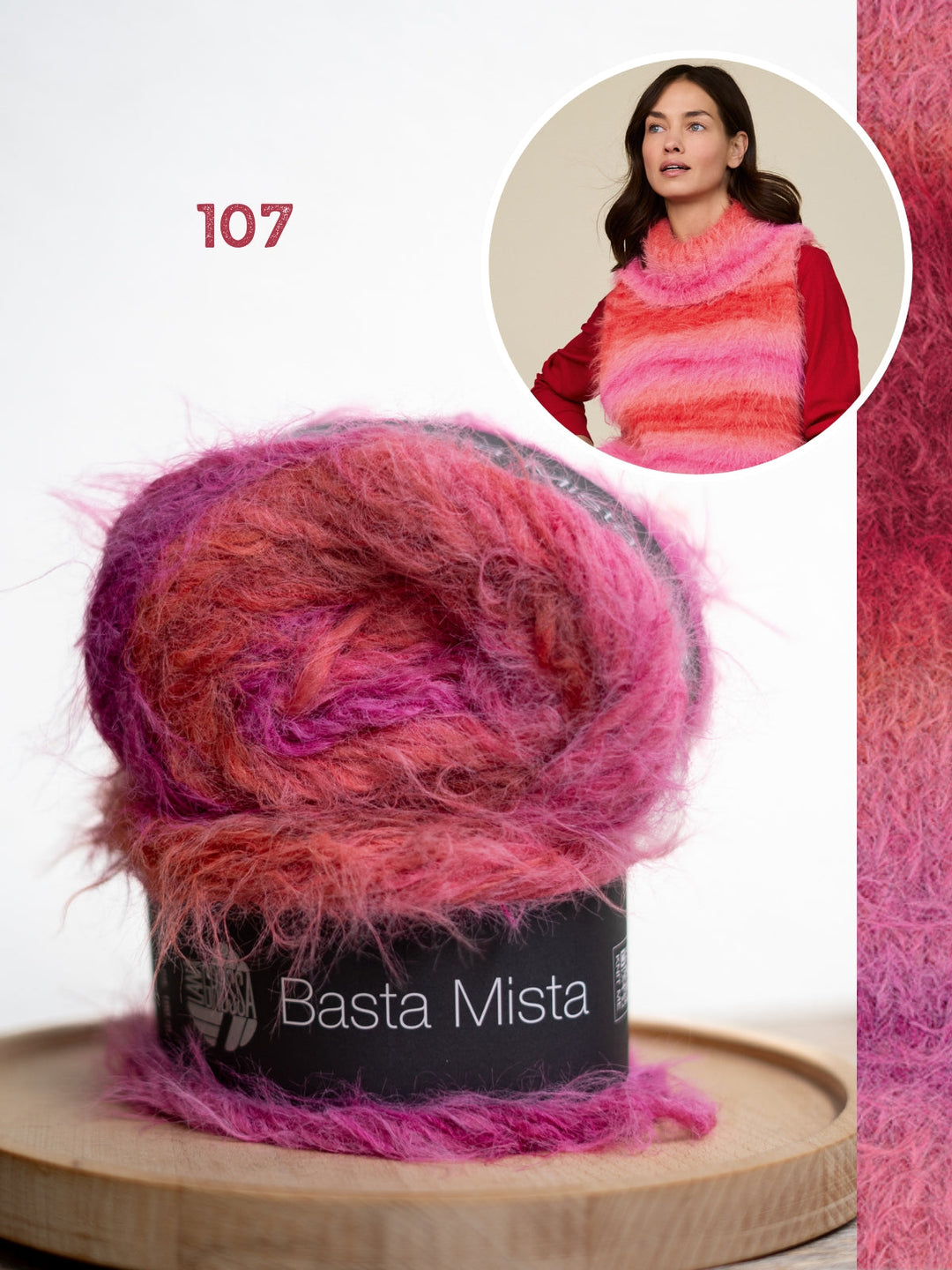 Strickpaket Basta Mista Pullunder mit Rollkragen