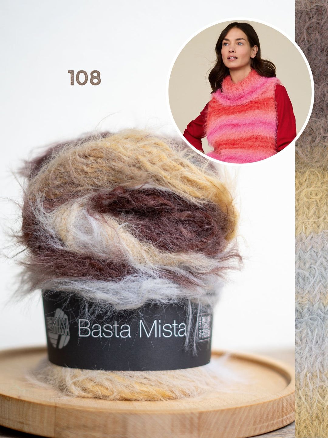 Strickpaket Basta Mista Pullunder mit Rollkragen