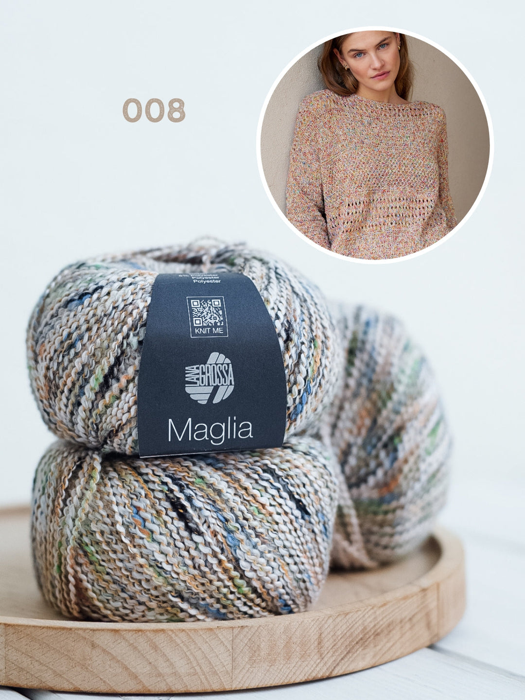 Strickpaket Maglia Pullover mit verschiedenen Strukturen