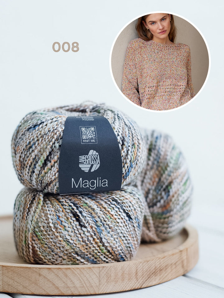 Strickpaket Maglia Pullover mit verschiedenen Strukturen