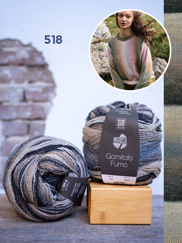 Strickpaket Gomitolo Fumo Pullover