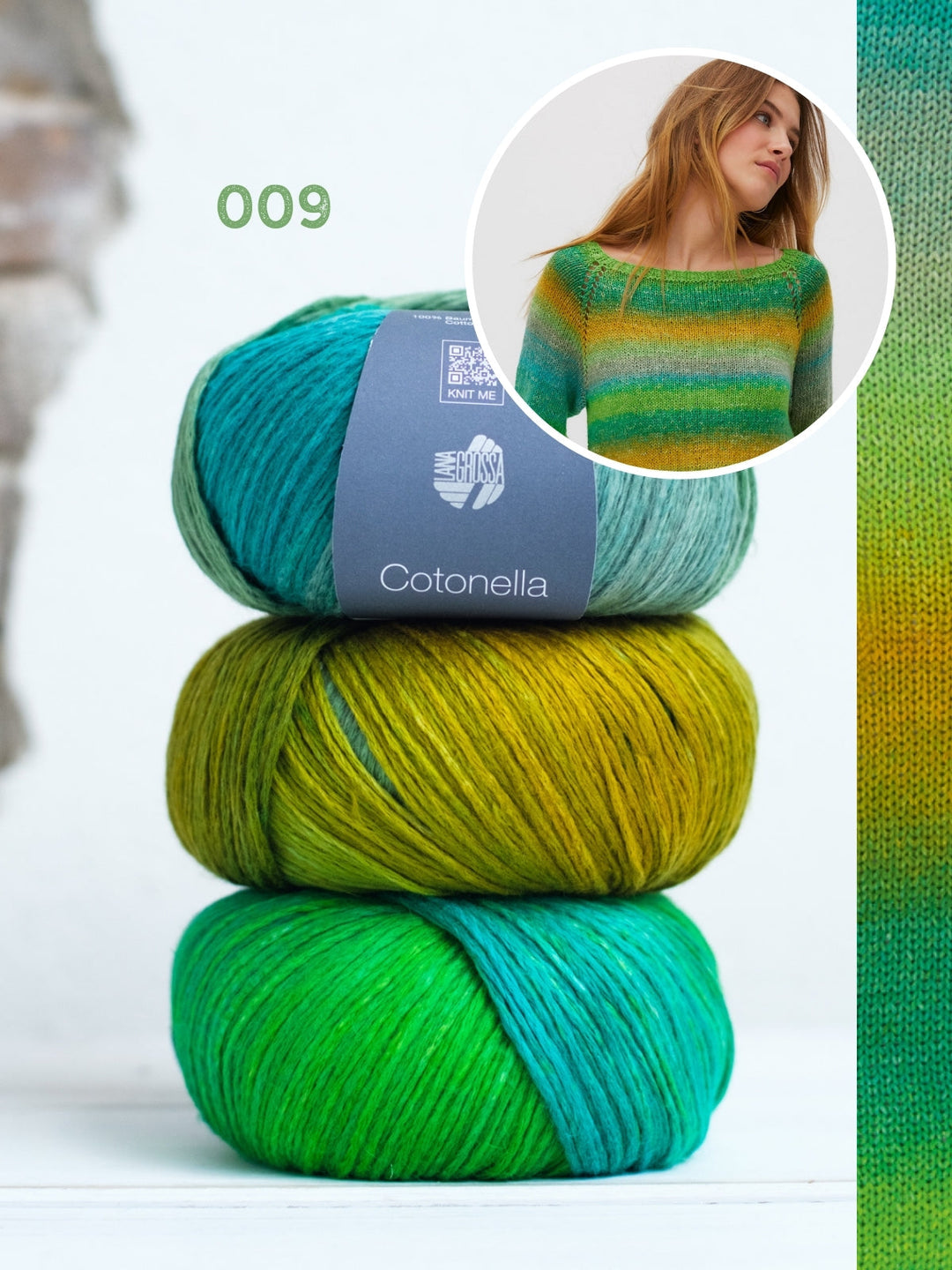 Strickpaket Cotonella Top-down Pullover