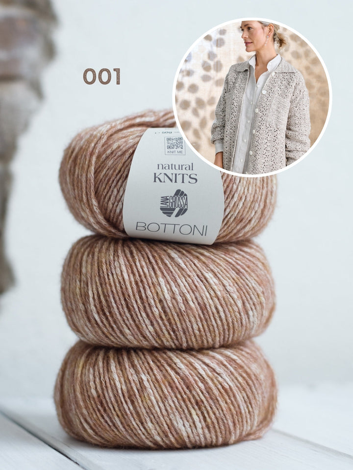 Häkelpaket Bottoni Jacke
