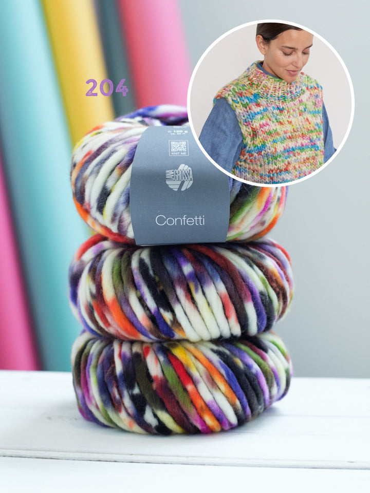 Strickpaket Confetti Pullunder