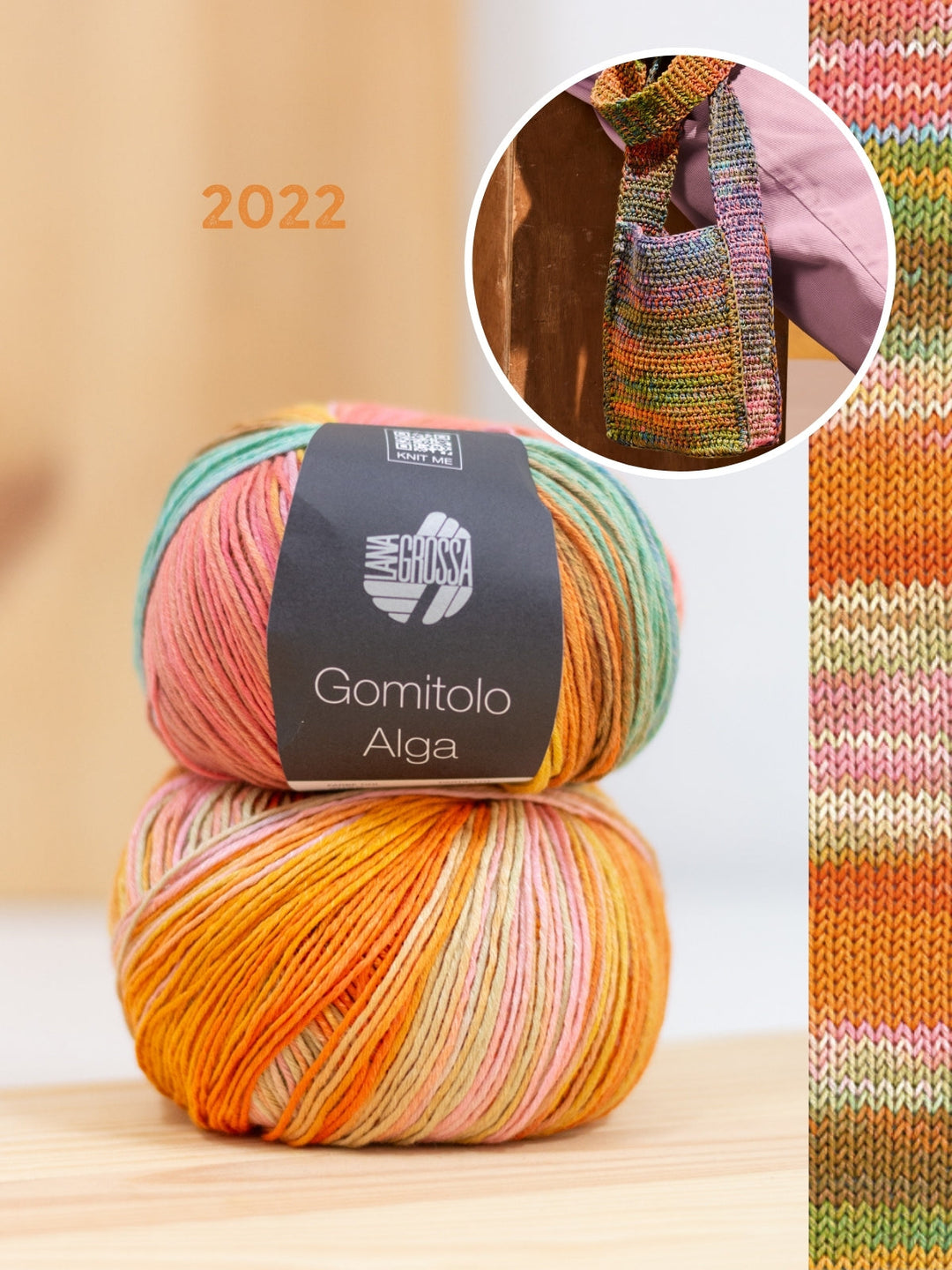 Häkelpaket Gomitolo Alga Tasche