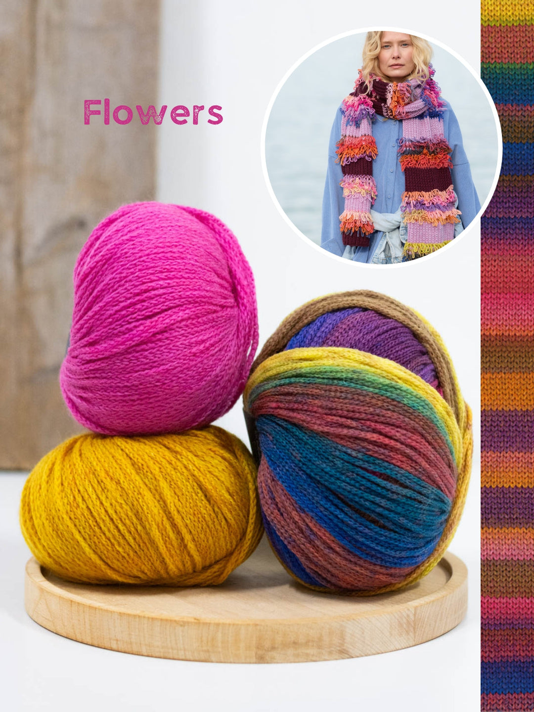 Strickpaket Farfalla Cool Merino Schal