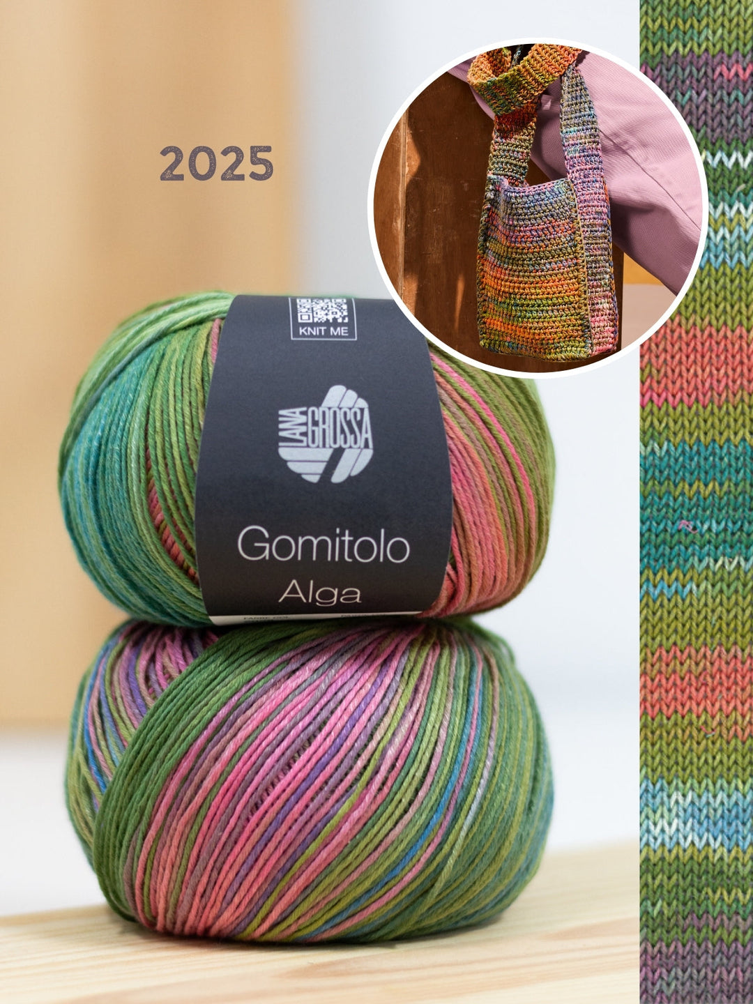Häkelpaket Gomitolo Alga Tasche