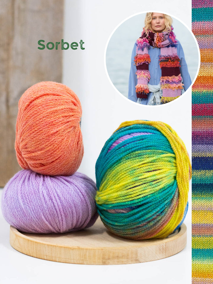 Strickpaket Farfalla Cool Merino Schal