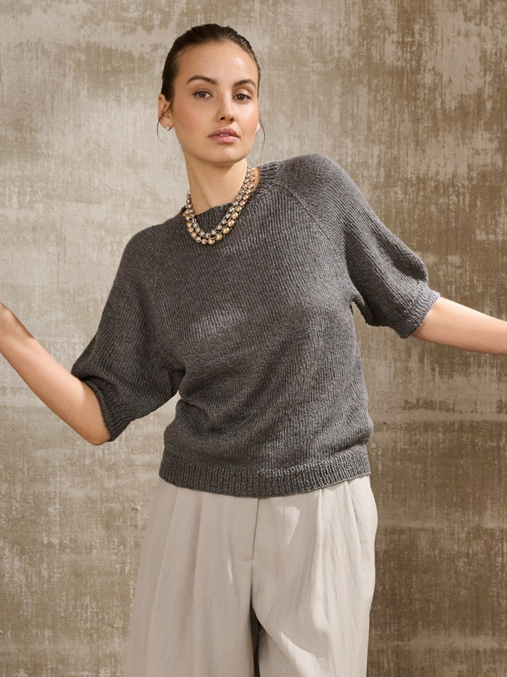 Strickpaket Tencellino Raglanshirt - Top-down