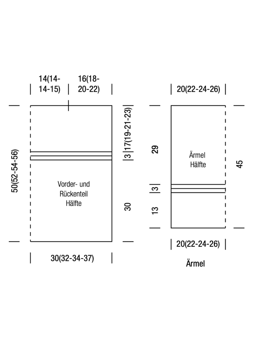 Strickpaket Popcorn Pullover im Patentmuster