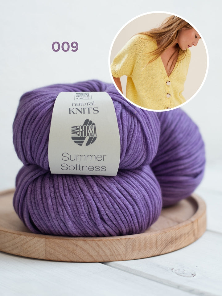 Strickpaket Summer Softness Kurzarm-Raglanjacke