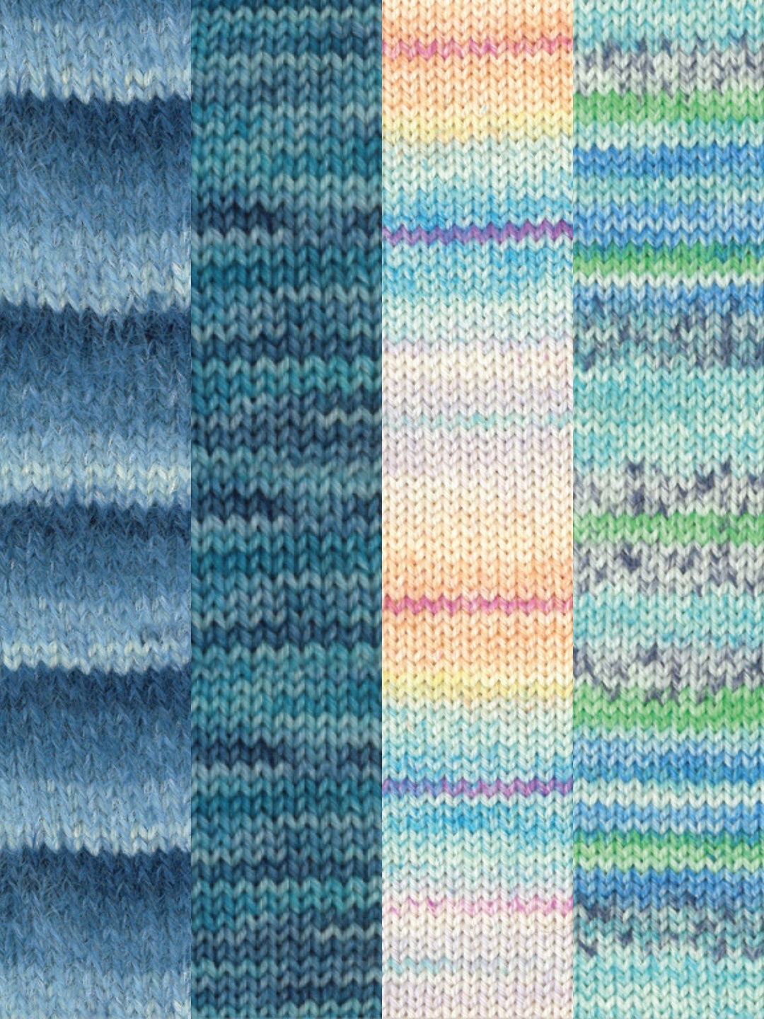 Sockenwoll-Probierpaket Streifensocken