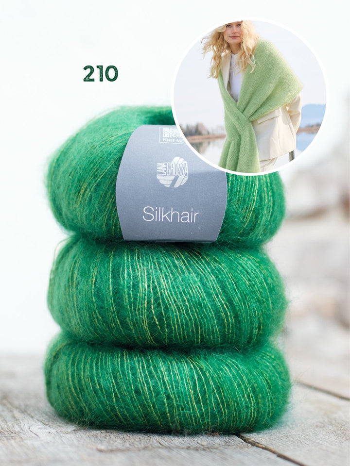 Strickpaket Silkhair Schal