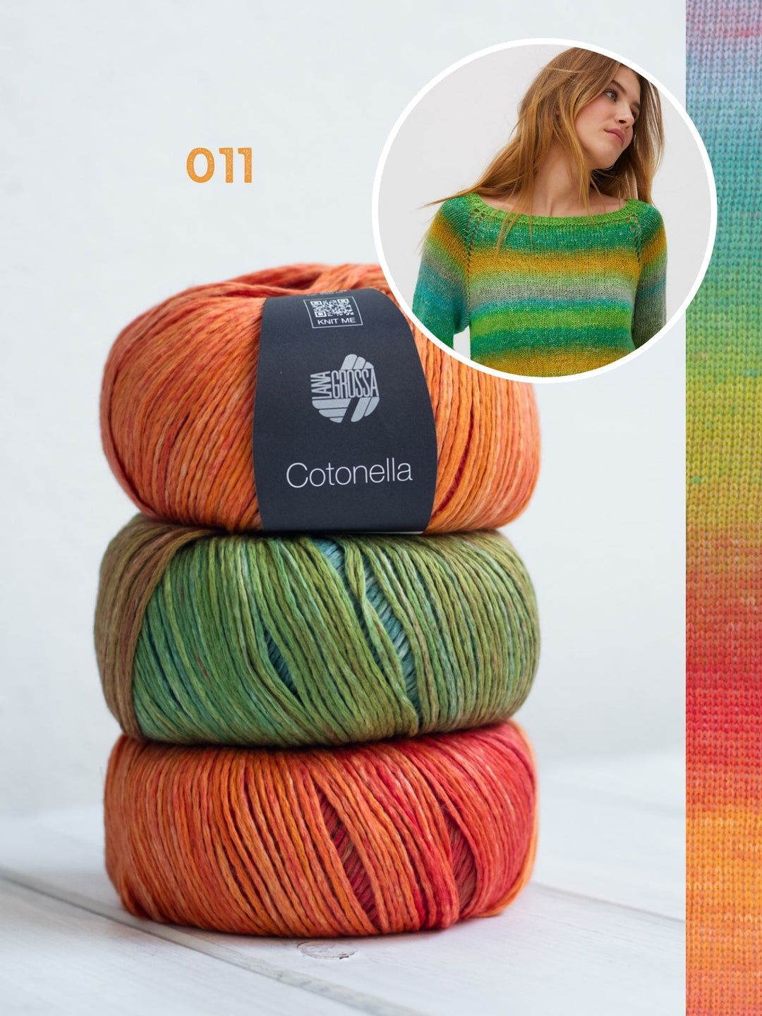 Strickpaket Cotonella Top-down Pullover