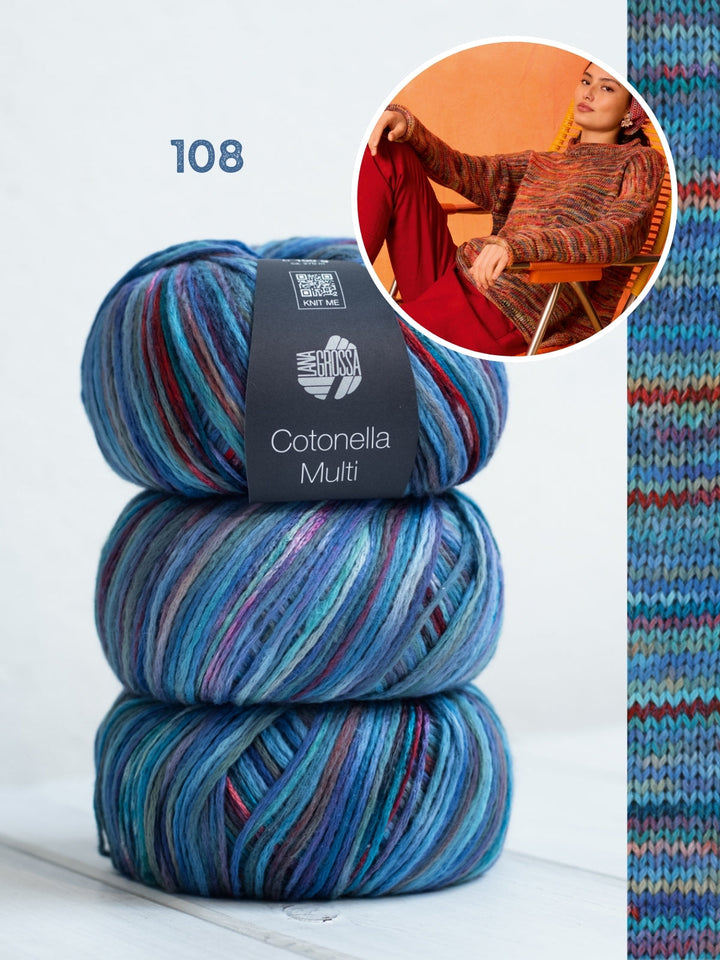 Strickpaket Cotonella Multi Pullover