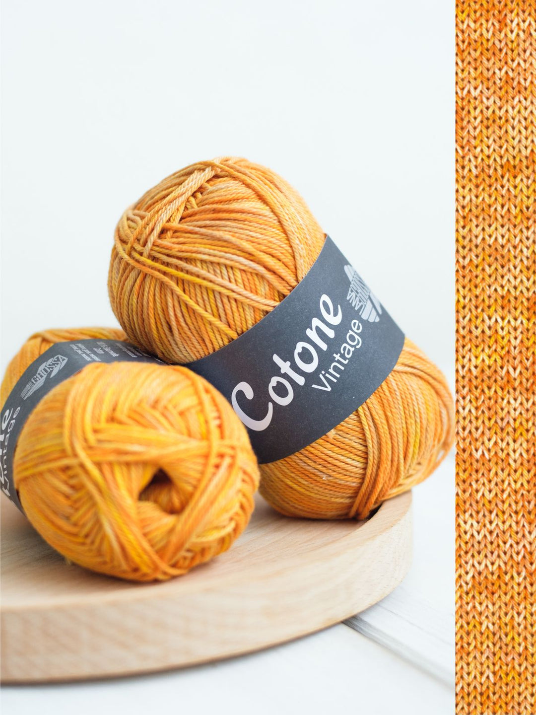 Cotone Vintage 262 Orange / Gelb / Vanille