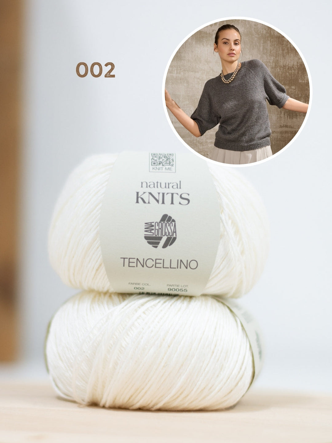 Strickpaket Tencellino Raglanshirt - Top-down
