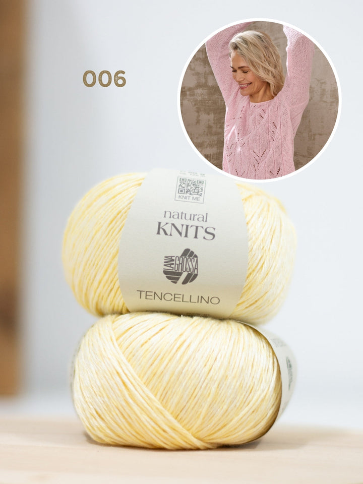 Strickpaket Tencellino Raglanshirt - Top-down