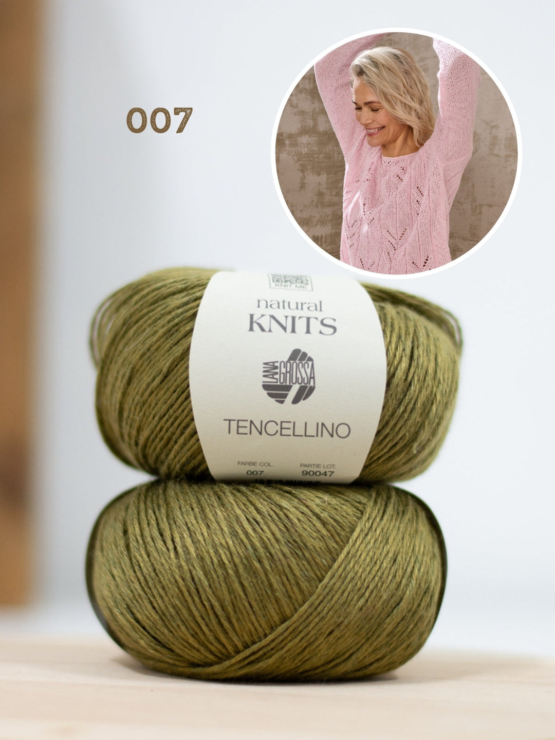Strickpaket Tencellino Raglanshirt - Top-down