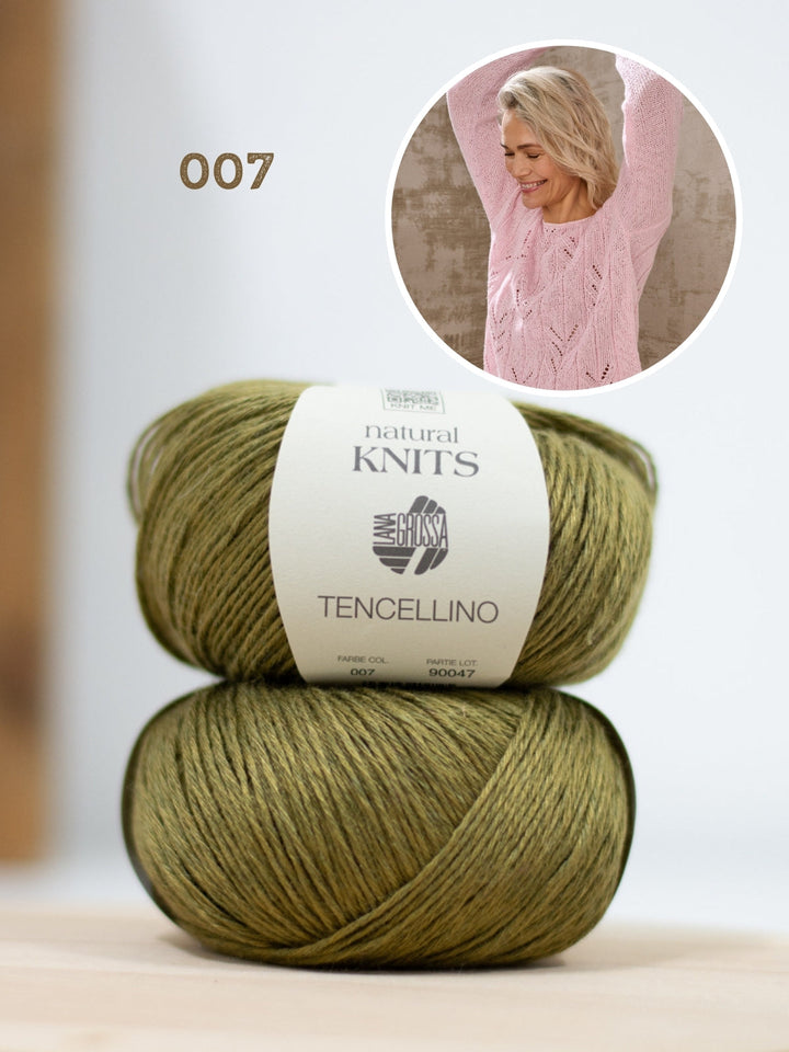 Strickpaket Tencellino Raglanshirt - Top-down