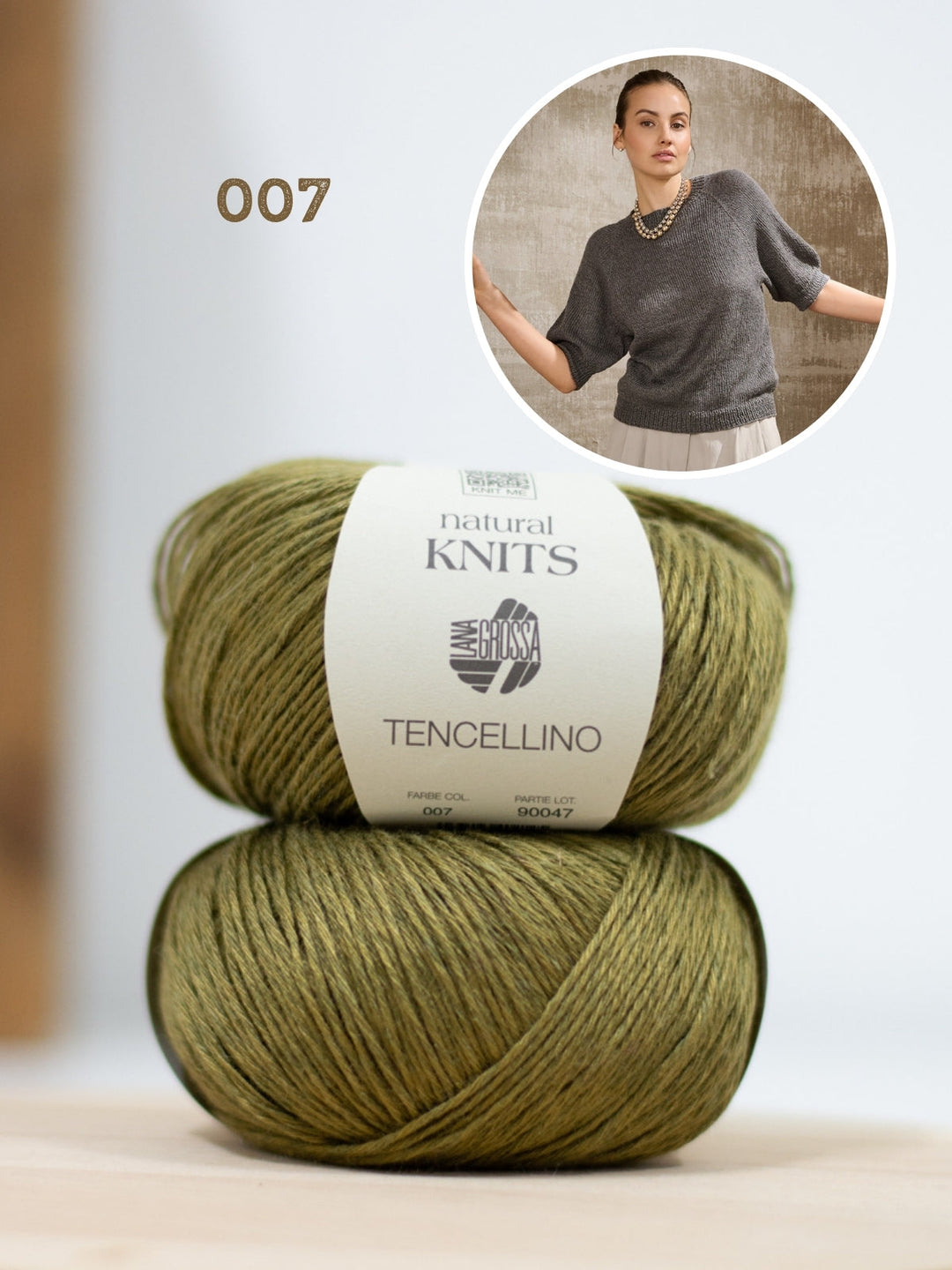 Strickpaket Tencellino Raglanshirt - Top-down