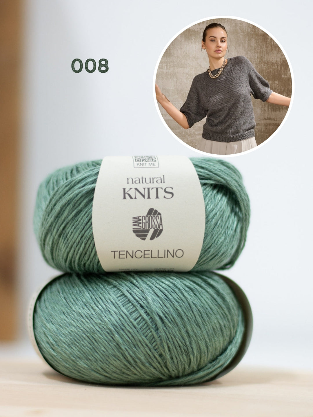 Strickpaket Tencellino Raglanshirt - Top-down