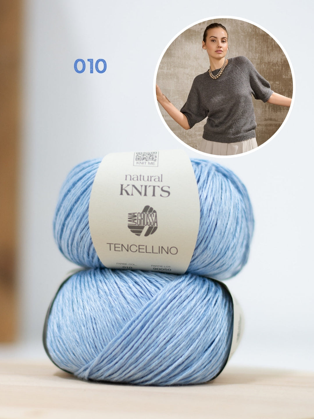 Strickpaket Tencellino Raglanshirt - Top-down