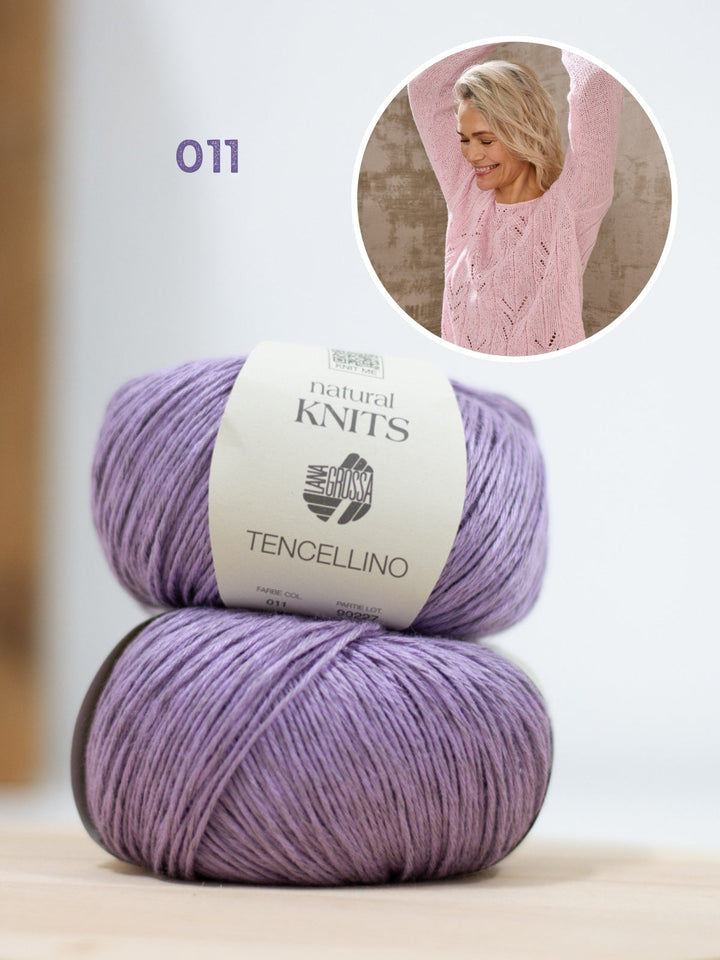 Strickpaket Tencellino Raglanshirt - Top-down