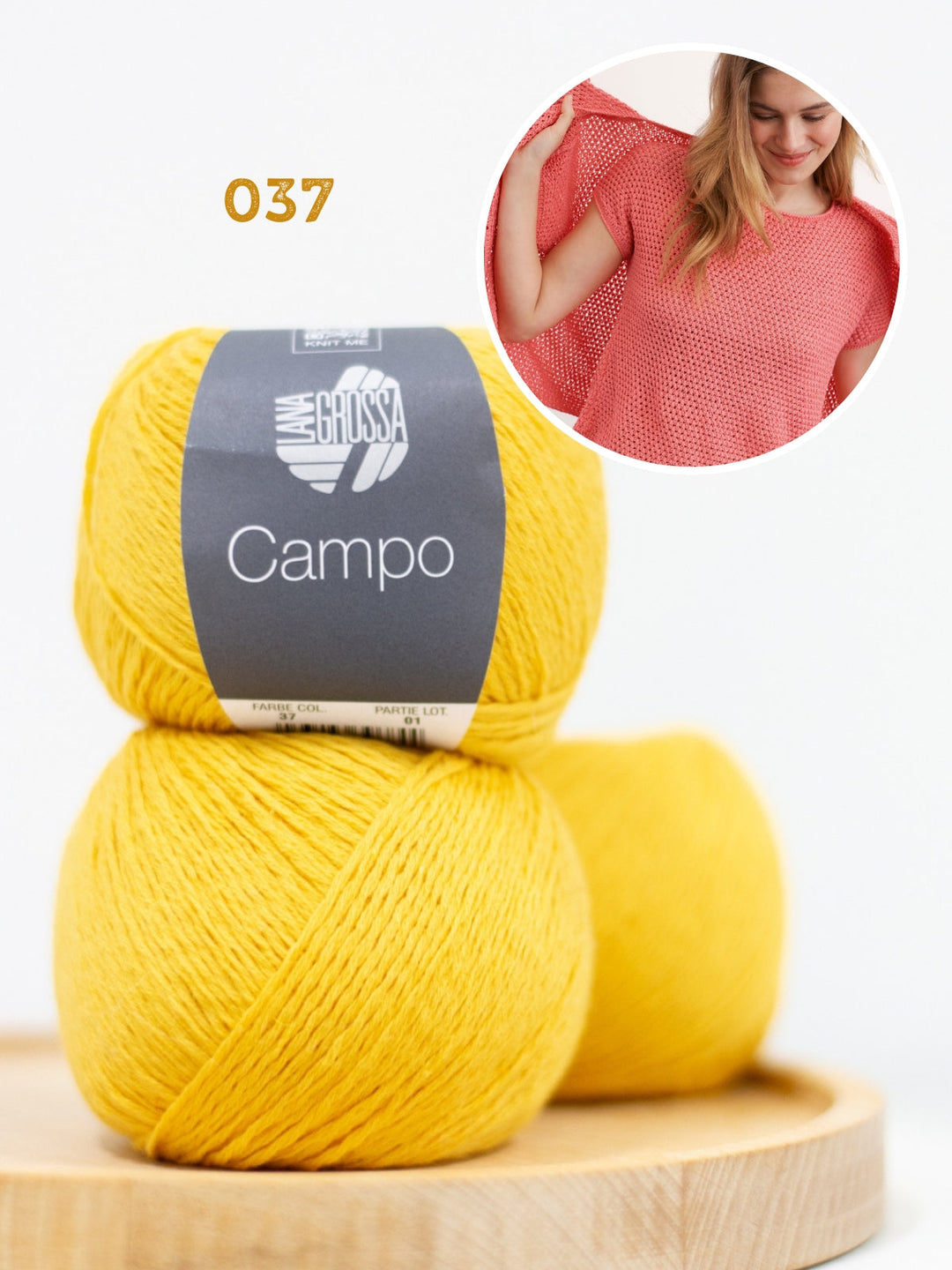 Strickpaket Campo Shirt im Reismuster