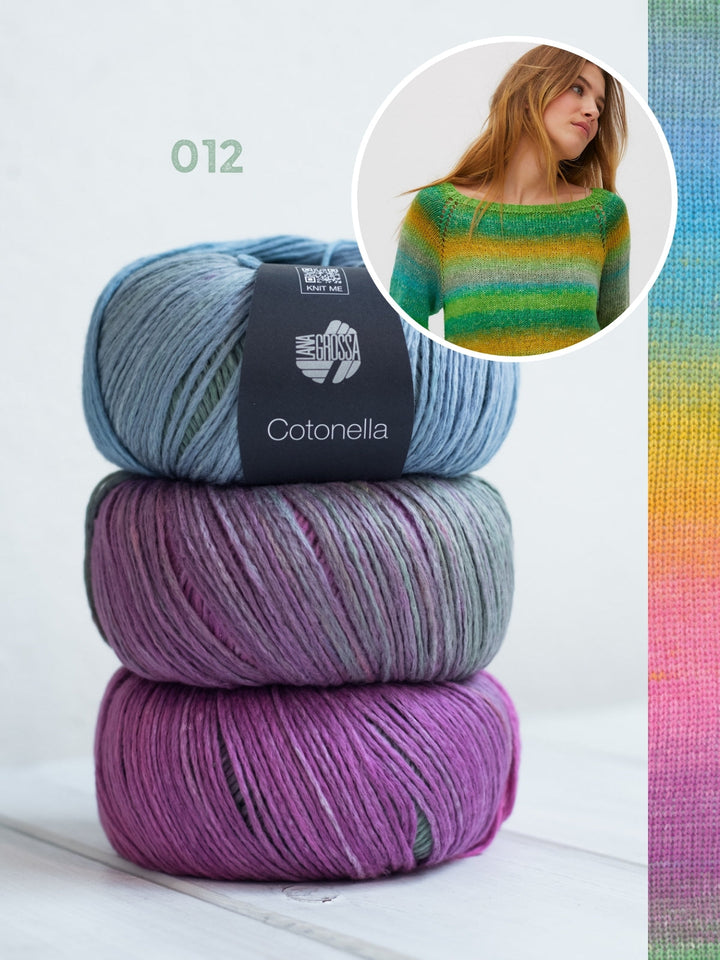 Strickpaket Cotonella Top-down Pullover