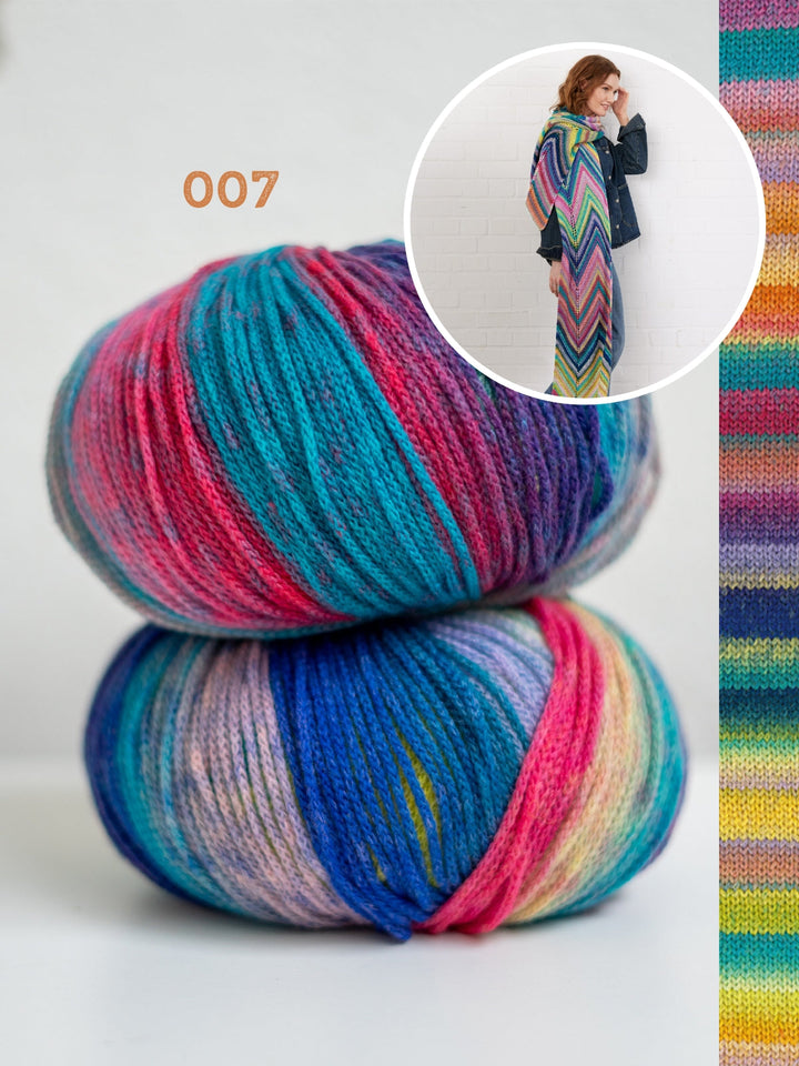 Strickpaket Farfalla Zickzack-Schal