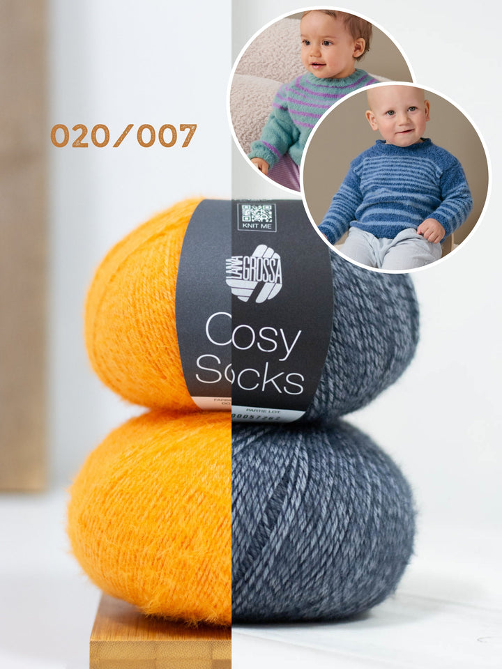 Strickpaket Cosy Socks Raglanpullover - Top-down