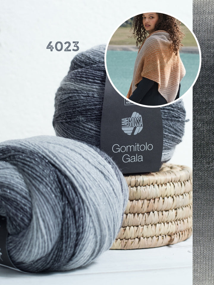 Strickpaket Gomitolo Gala Dreieckstuch