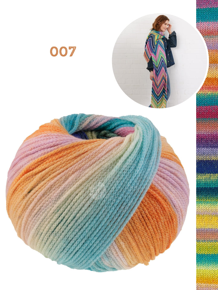 Strickpaket Farfalla Zickzack-Schal