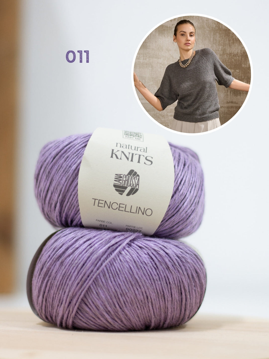 Strickpaket Tencellino Raglanshirt - Top-down