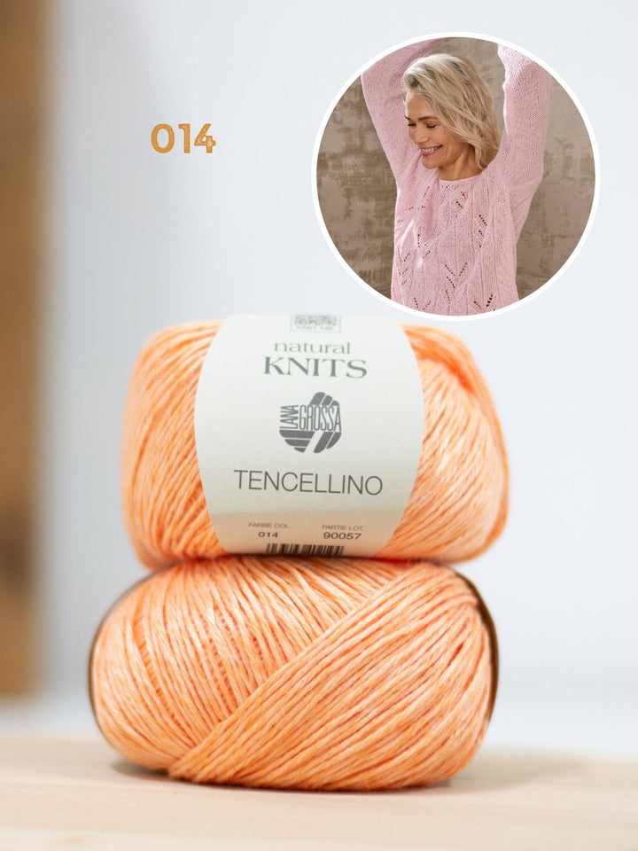 Strickpaket Tencellino Raglanshirt - Top-down