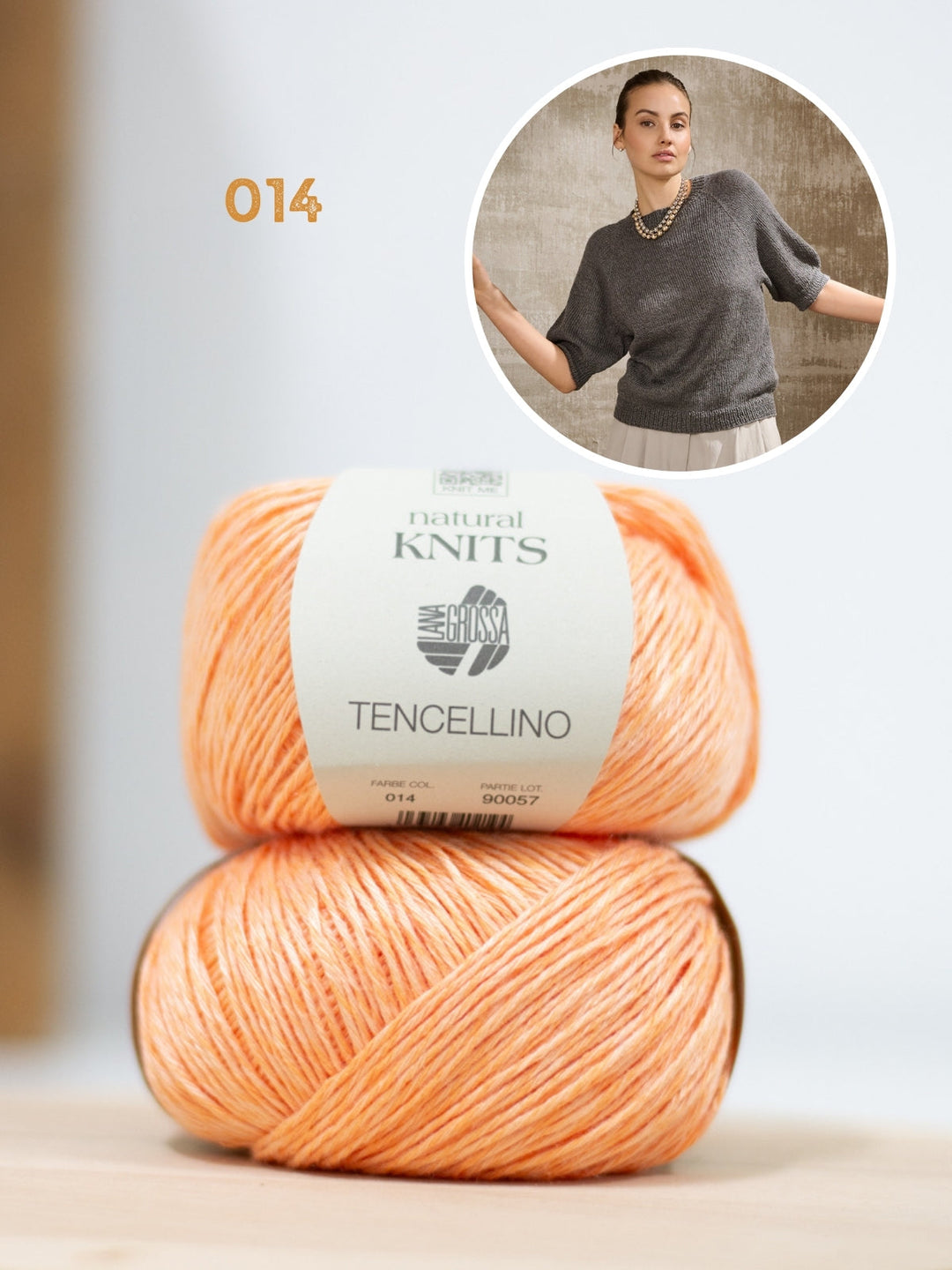 Strickpaket Tencellino Raglanshirt - Top-down
