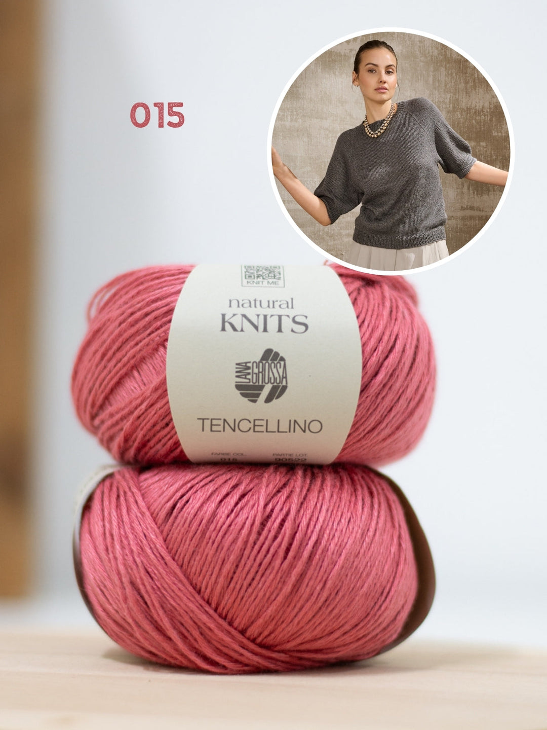 Strickpaket Tencellino Raglanshirt - Top-down